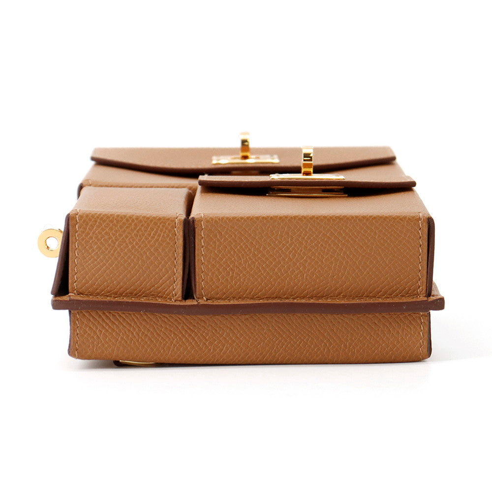 HERMES Kelly Multi Pocket Gold Epsom