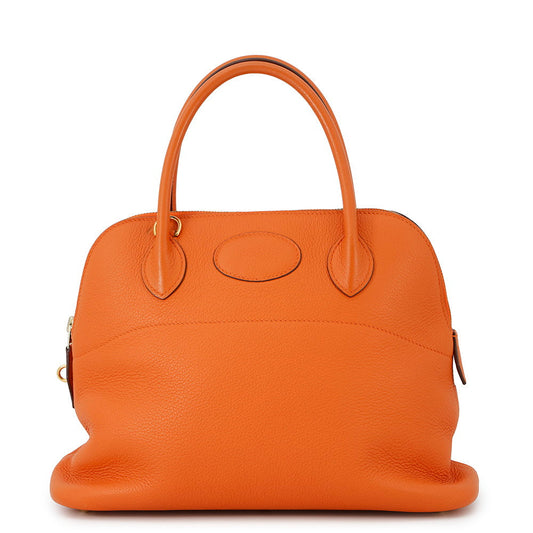 HERMES Bolide Orange Taurillon Clemence Size 31