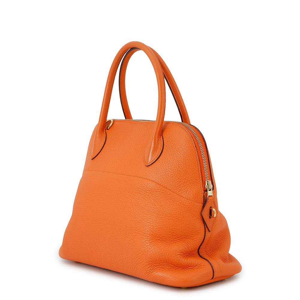 HERMES Bolide Orange Taurillon Clemence Size 31