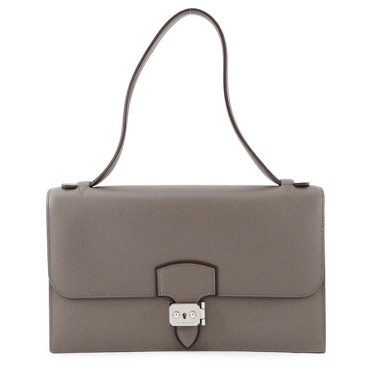 HERMES Sac A Depeches Shoulder Etain Epsom