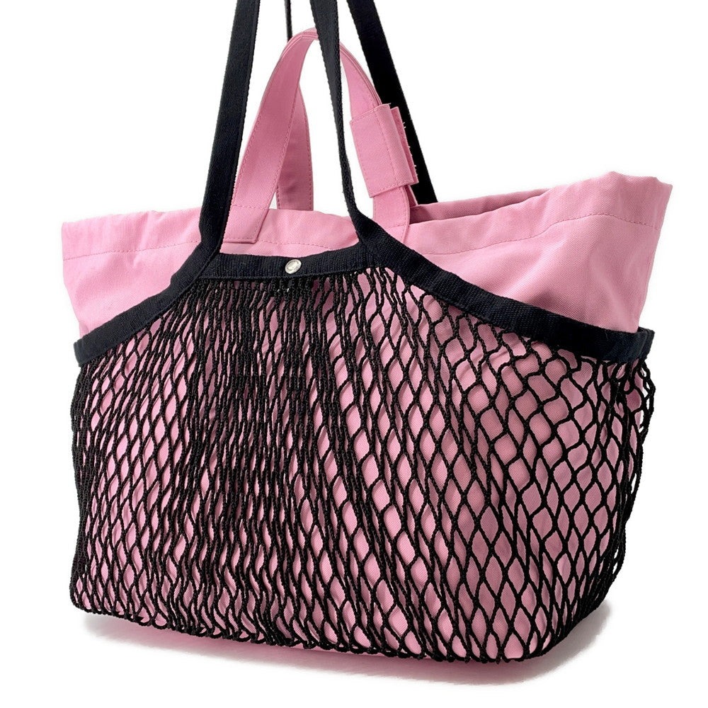 BALENCIAGA Tote Bag Pink/Black791809 Canvas Size Medium