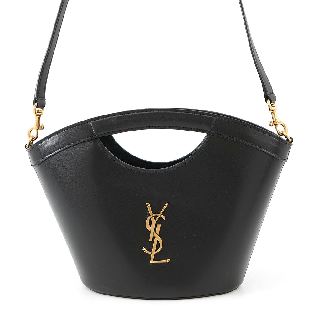 SAINT LAURENT PARIS Seria Tote Bag Black791069 Leather Size Mini