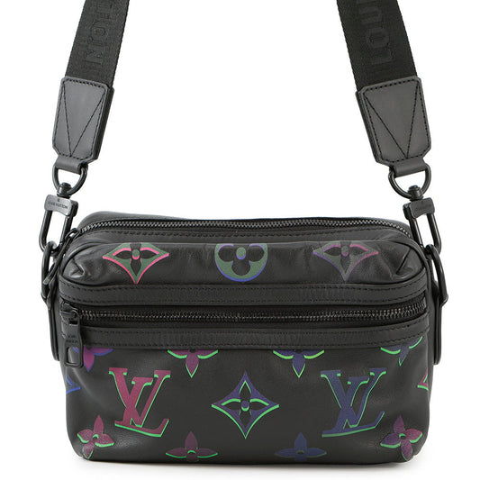 LOUIS VUITTON comet messenger NoirM22495 Calf Leather Monogram・Pattern Size PM