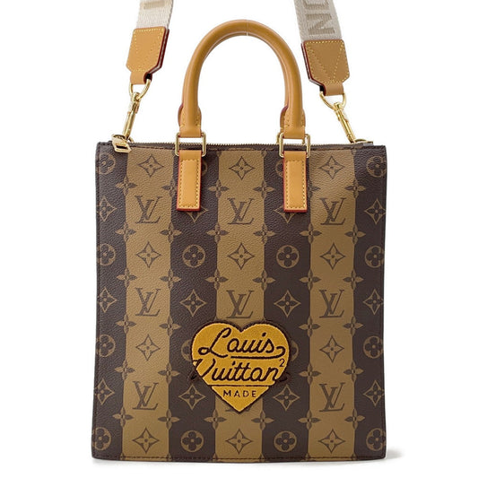 LOUIS VUITTON Sac Plat Messenger BrownM45969 Monogram stripe