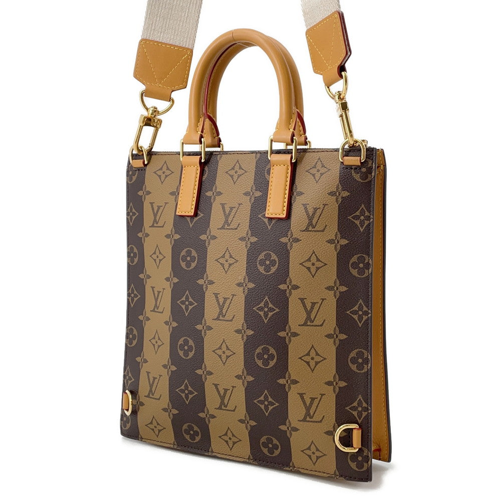 LOUIS VUITTON Sac Plat Messenger BrownM45969 Monogram stripe