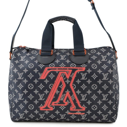 LOUIS VUITTON Speedy Bandouliere NavyM43697 Monogram Ink Size 40
