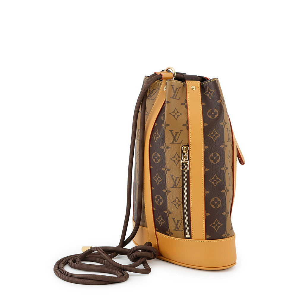 LOUIS VUITTON Randonnee Messenger NIGOCollaboration Marron/NoirM45968 Monogram stripe
