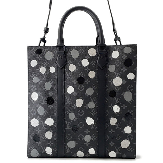 LOUIS VUITTON LV × YK Sac Plat NoirM46404 Monogram Eclipse Painted Dot