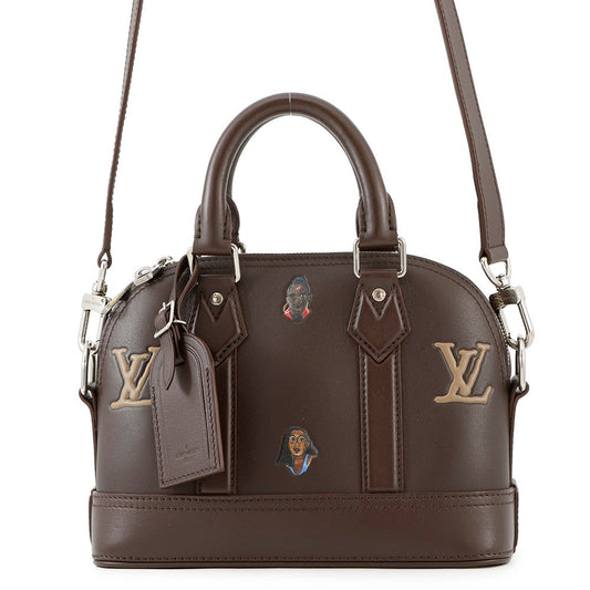 LOUIS VUITTON Alma Henry Taylor BrownM24520 Calf Leather Size 25