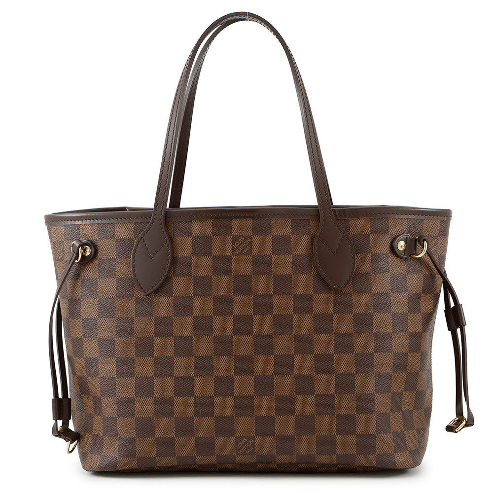 LOUIS VUITTON Neverfull RedN51109 Damier Ebene Canvas Size PM
