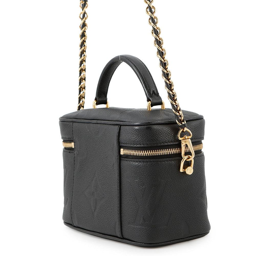 LOUIS VUITTON Vanity NoirM45598 Monogram Empreinte Leather Size PM