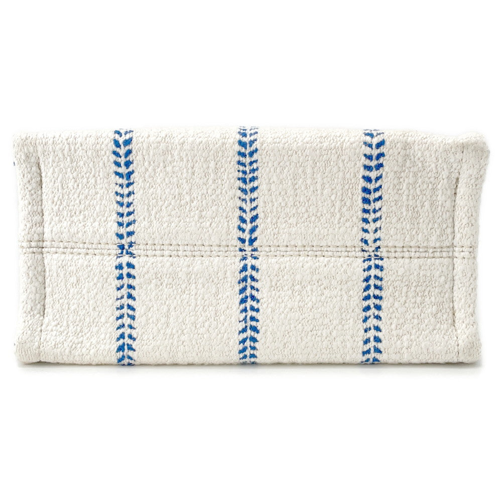 CELINE Small Cabas Thais Tote Bag White/Blue199162EYI.01BB Textile Leather Size Small