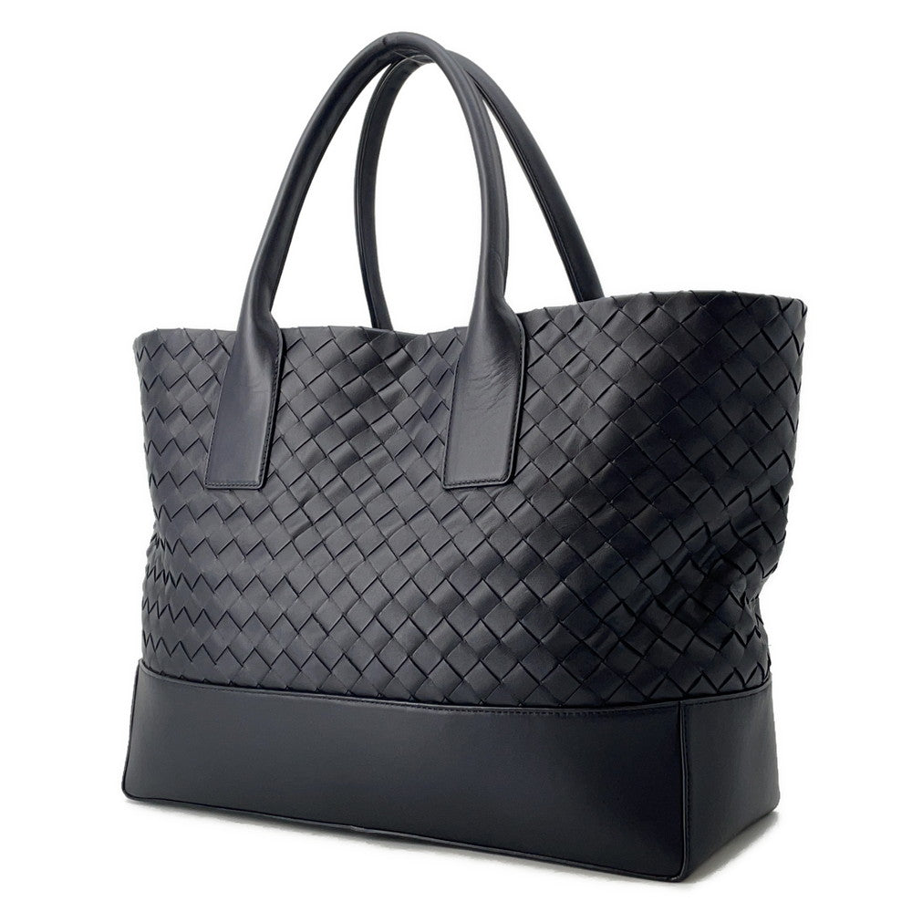 Bottega Veneta Bottega Veneta INTRECCIATO Tote Bag Black Leather