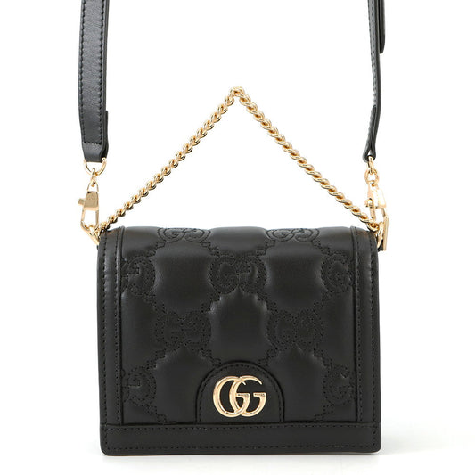 GUCCI GGQuilted Shoulder Bag Black723777 Leather Size Mini