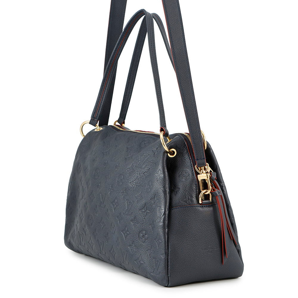 LOUIS VUITTON Pomthieu Marine RougeM43721 Monogram Empreinte Leather Size PM