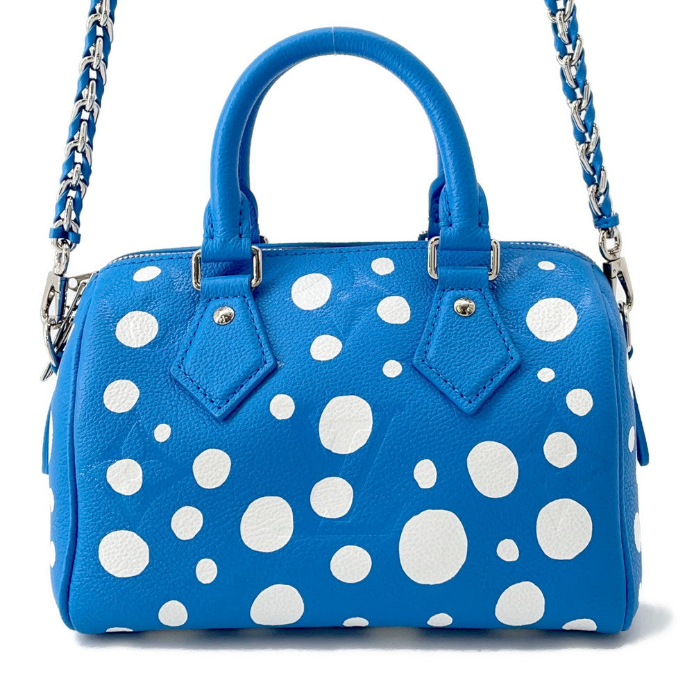 LOUIS VUITTON LVxYK Speedy Bandouliere BlueM46425 Monogram Empreinte Leather Size 20