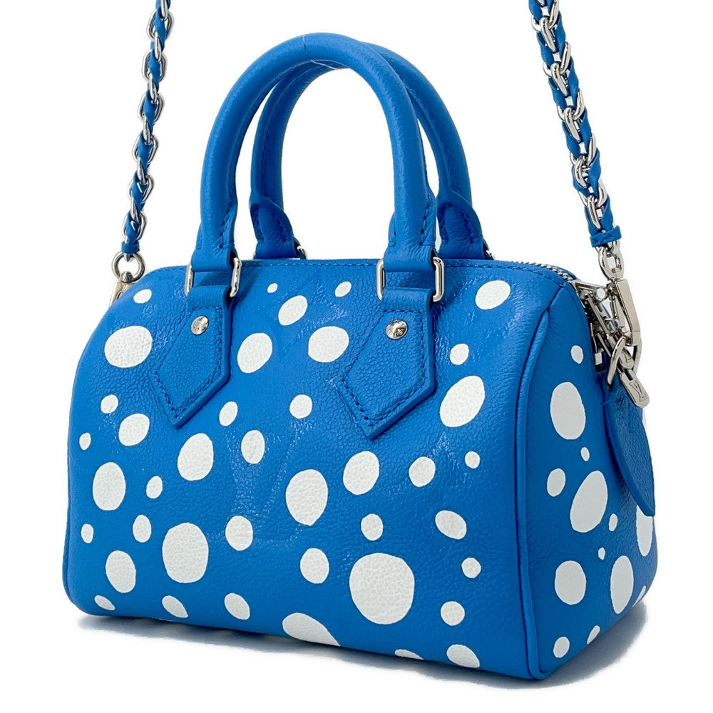 LOUIS VUITTON LVxYK Speedy Bandouliere BlueM46425 Monogram Empreinte Leather Size 20