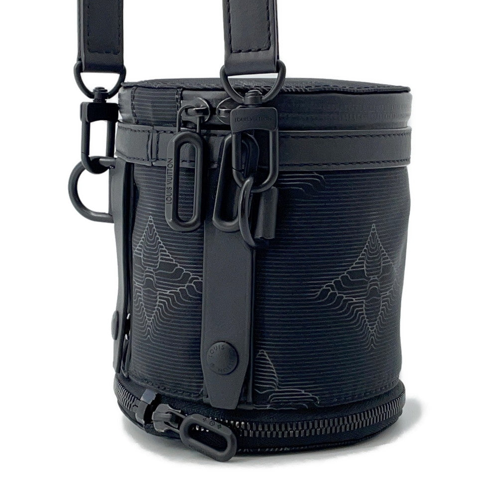 LOUIS VUITTON Louis Vuitton 2054 II Expandable Polochon NoirM45604 Nylon Leather