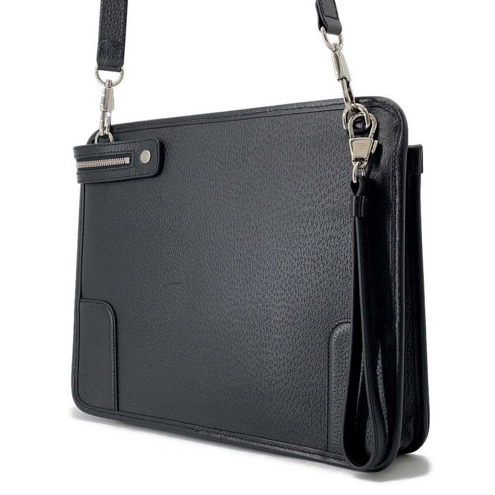 GUCCI Interlocking G Messenger Bag Black735111 Leather