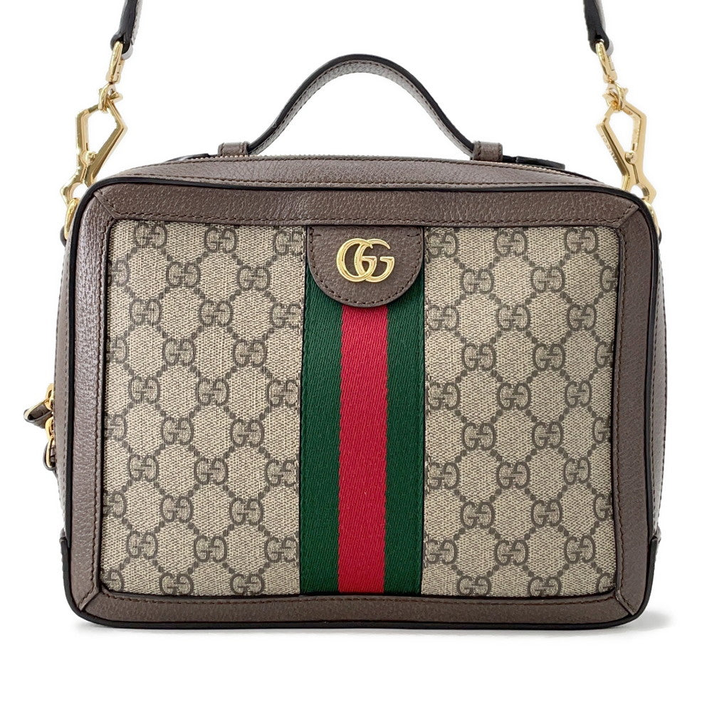 GUCCI Ophidia GG Supreme Shoulder Bag Beige/Brown550622 PVC Leather