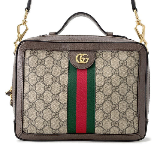 GUCCI Ophidia GG Supreme Shoulder Bag Beige/Brown550622 PVC Leather