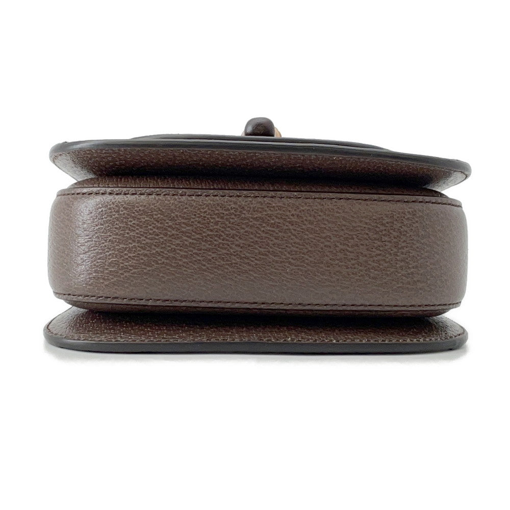 GUCCI Bamboo 1947 Jumbo GG Top Handle Bag Beige/Brown686864 Canvas Leather Size Mini