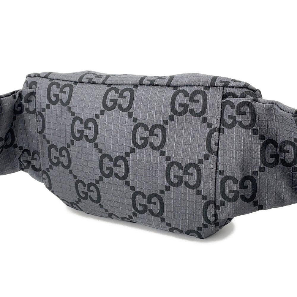 GUCCI GGNylon Belt Bag Gray767934 Eco Nylon