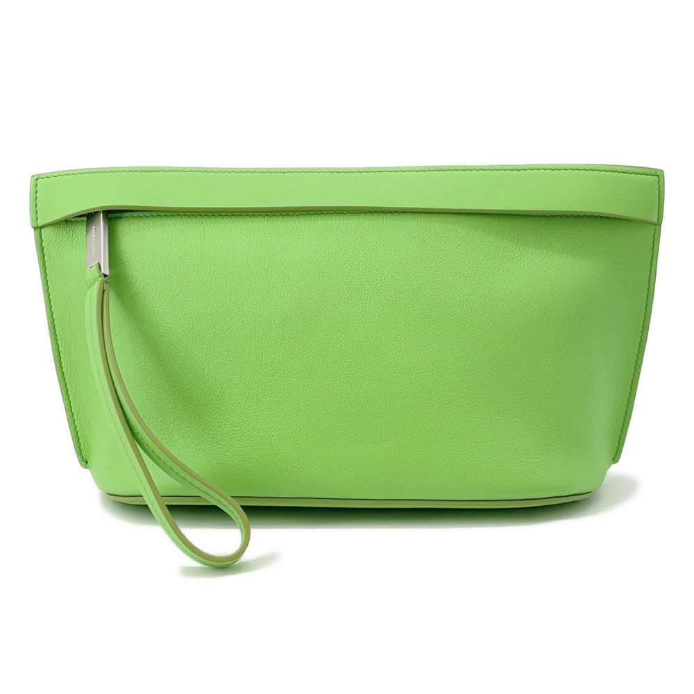 Ferragamo Clutch Bag Light Green241390 Leather