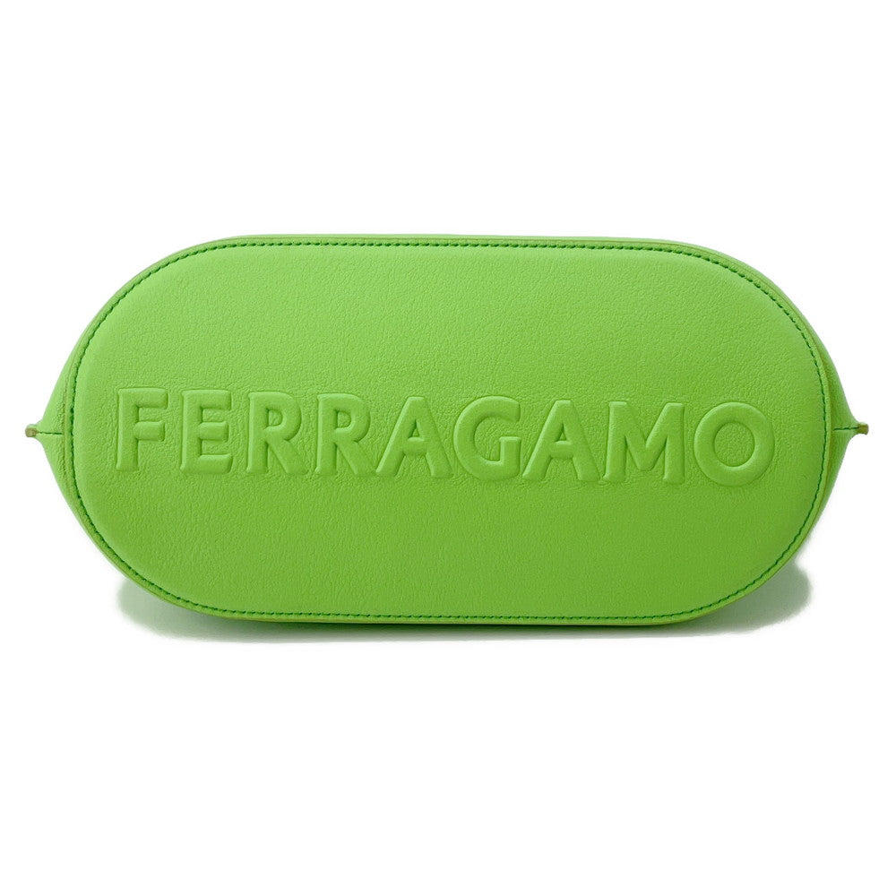 Ferragamo Clutch Bag Light Green241390 Leather