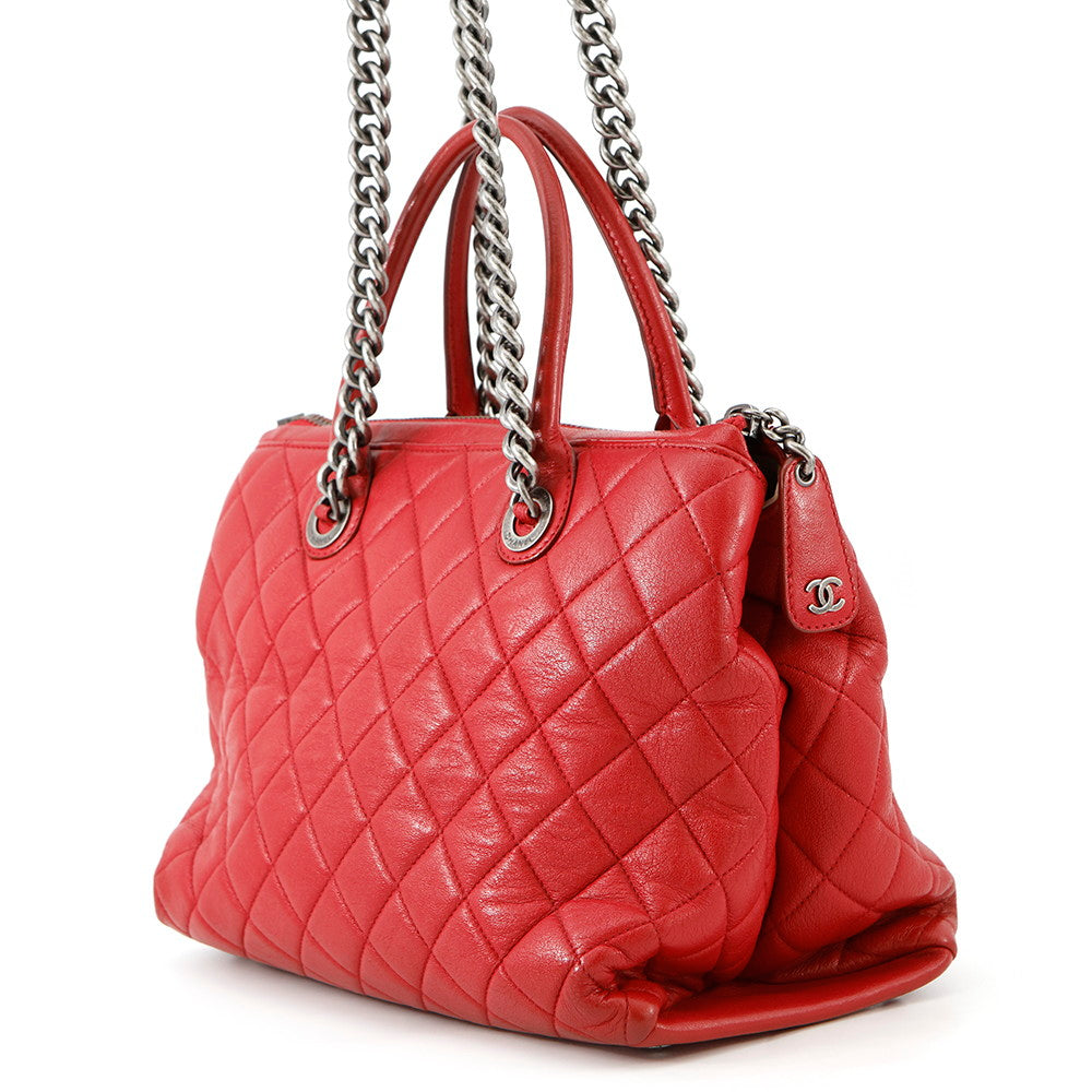 CHANEL Matelasse 2WAYBag RedA92748 Leather