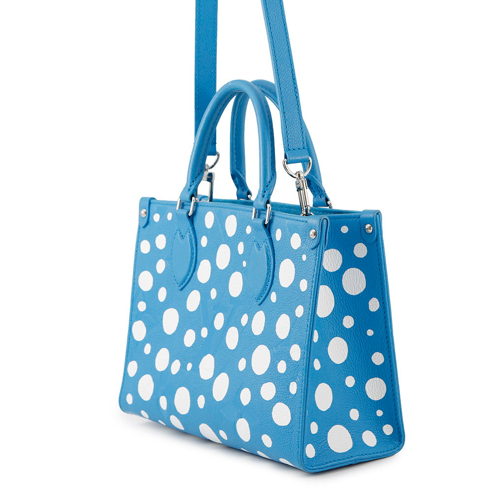 LOUIS VUITTON Onthego LVxYKCollaboration Blue/WhiteM46424 Monogram Empreinte Leather Infinity Dot Size PM