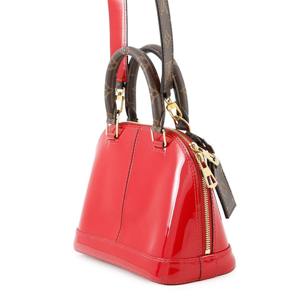 LOUIS VUITTON Alma scarletM52498 Monogram Vernis Leather Size BB