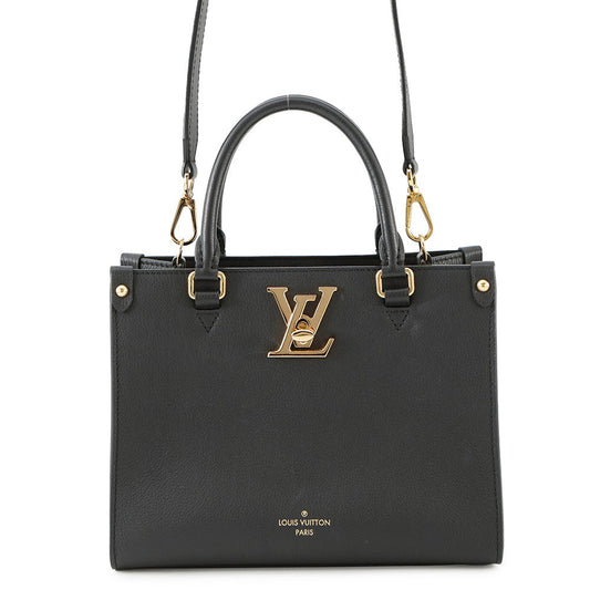 LOUIS VUITTON Padlock & Go NoirM22311 Grained Calf Leather