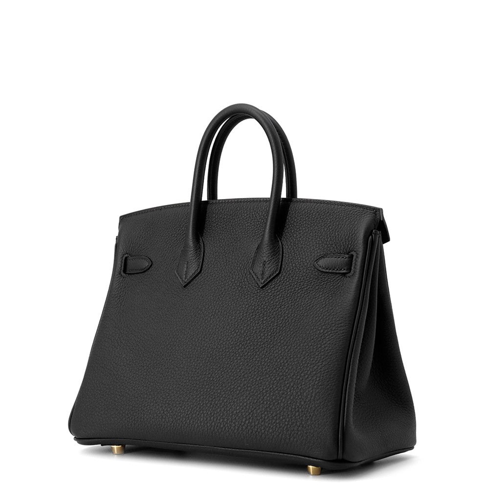 HERMES Birkin Black Togo Leather Size 25