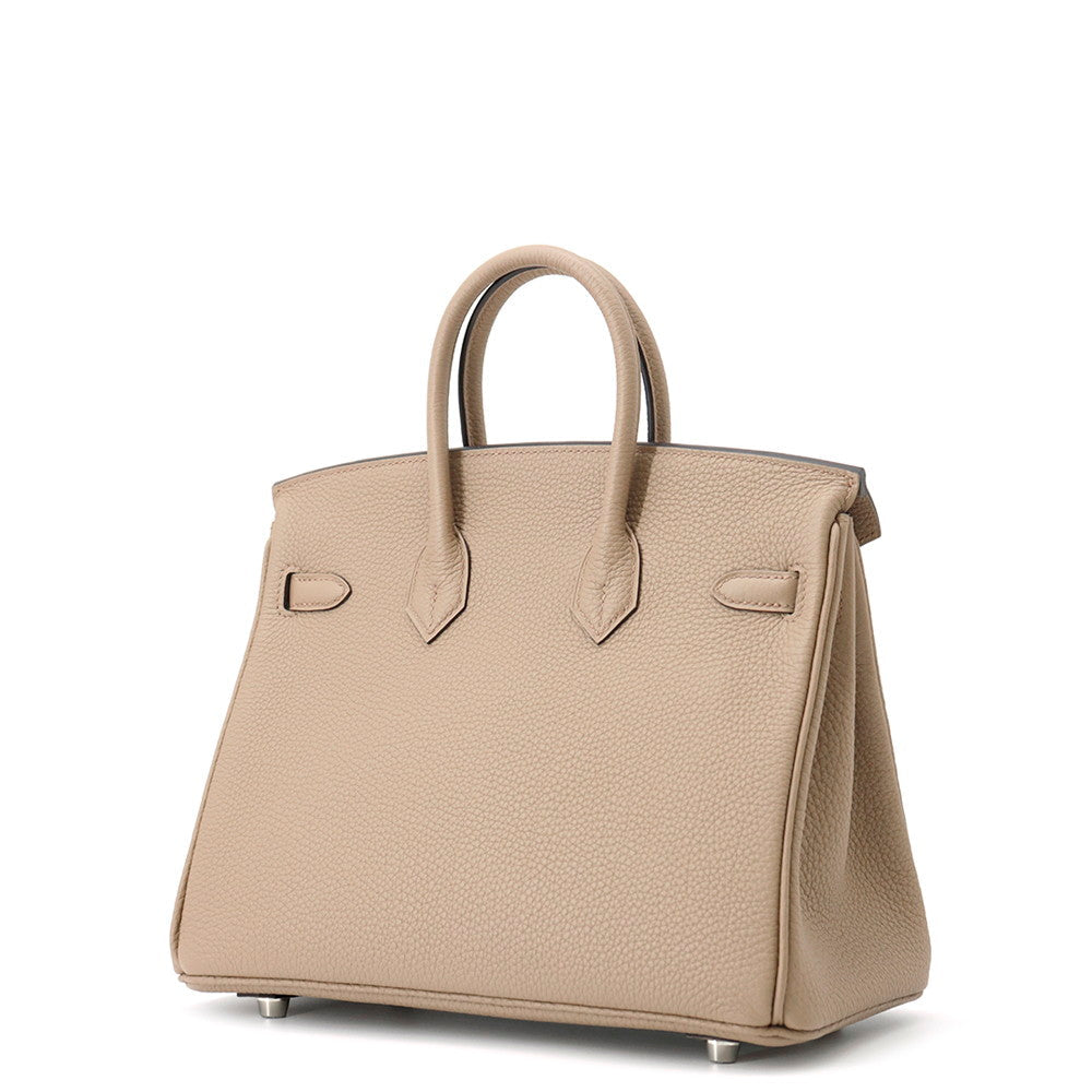 HERMES Birkin Beige Marfa Togo Leather Size 25