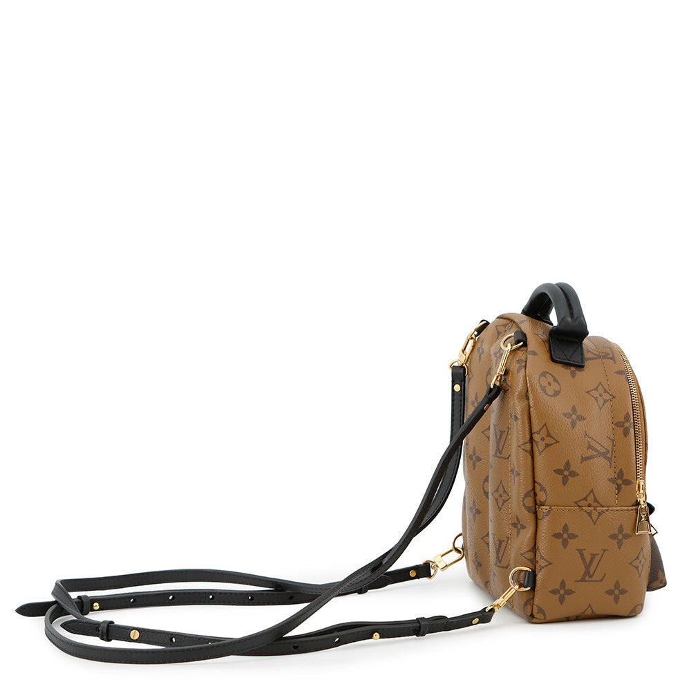 LOUIS VUITTON Palm Springs Backpack NoirM42411 Monogram Reverse Canvas Size MINI