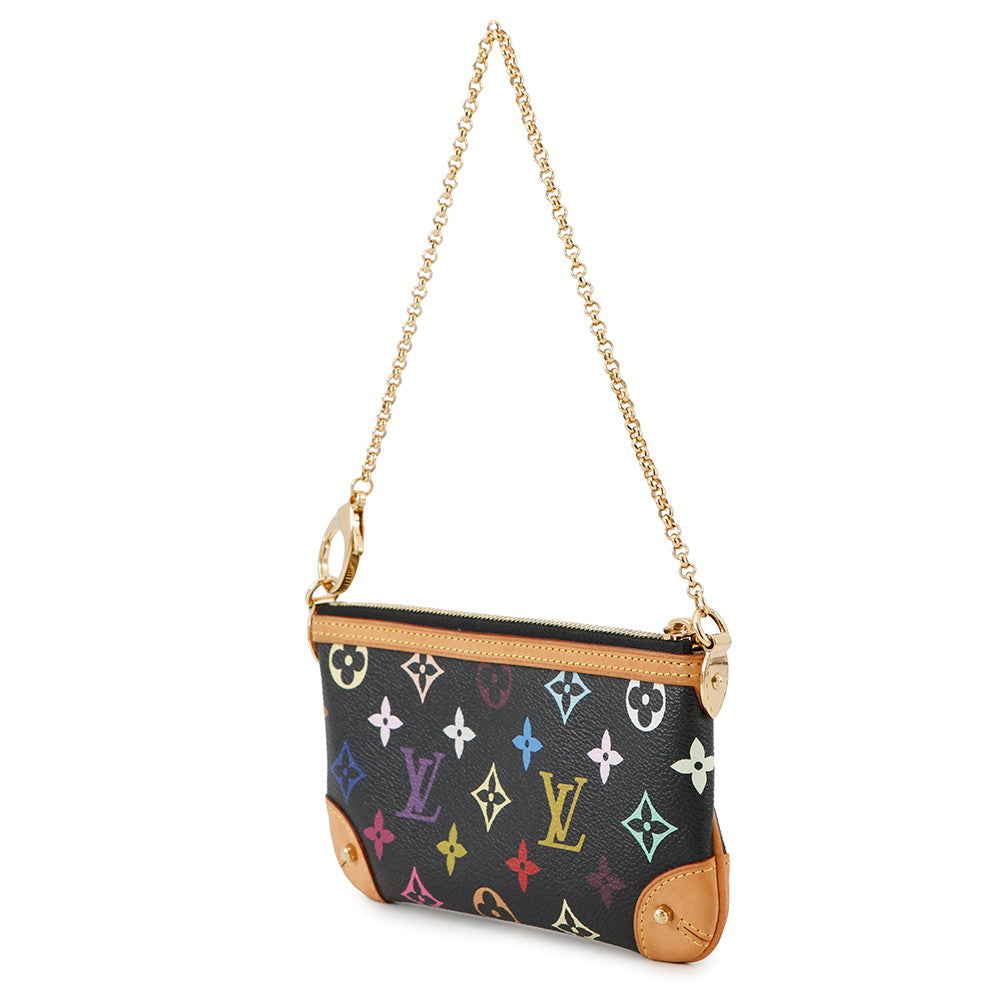 LOUIS VUITTON Pochette・Milla NoirM60097 Monogram・Multicolor Size MM