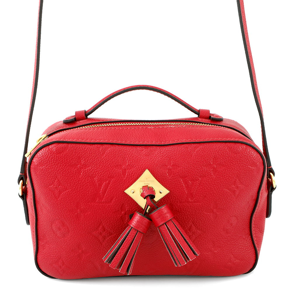 LOUIS VUITTON Saintonge scarletM44606 Monogram Empreinte Leather