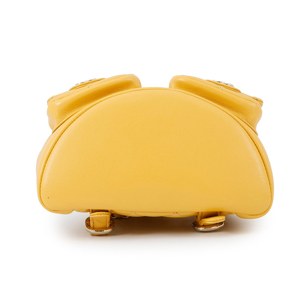 CHANEL Matelasse Backpack YellowAS3787 Calf Leather