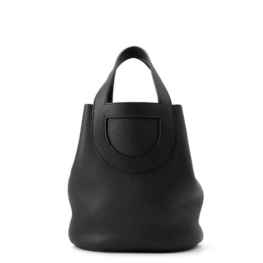 HERMES in-the-loop Tote Bag Black Taurillon Clemence Size 23