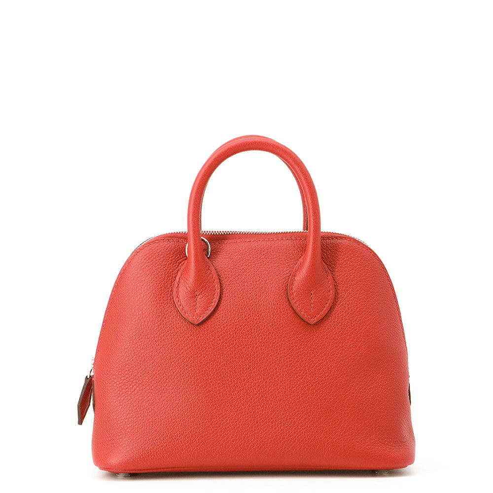 HERMES Bolide1923 Verso Rouge Coeur/Rose Azalee Evercolor Size Mini