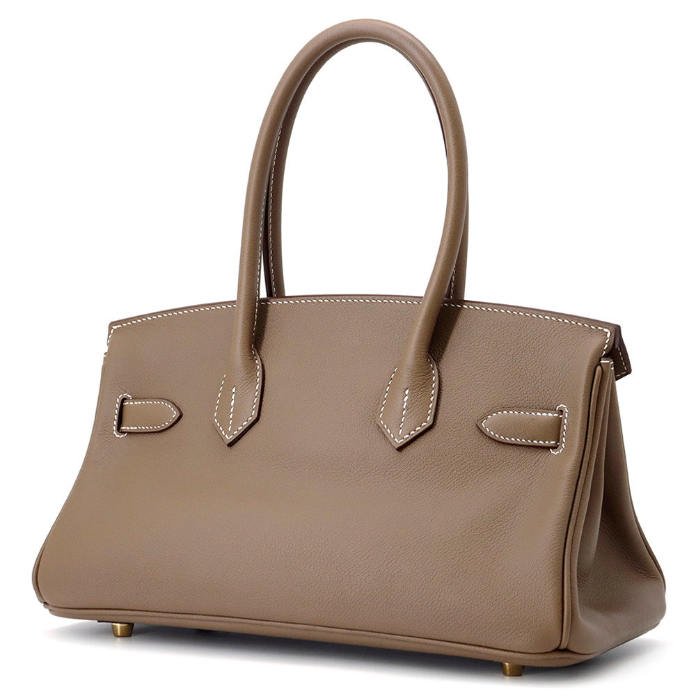 HERMES ShoulderBirkin Etoupe Evercolor Size 29