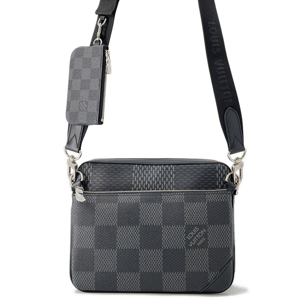 LOUIS VUITTON Trio Messenger NoirN50017 Damier Graphite 3D