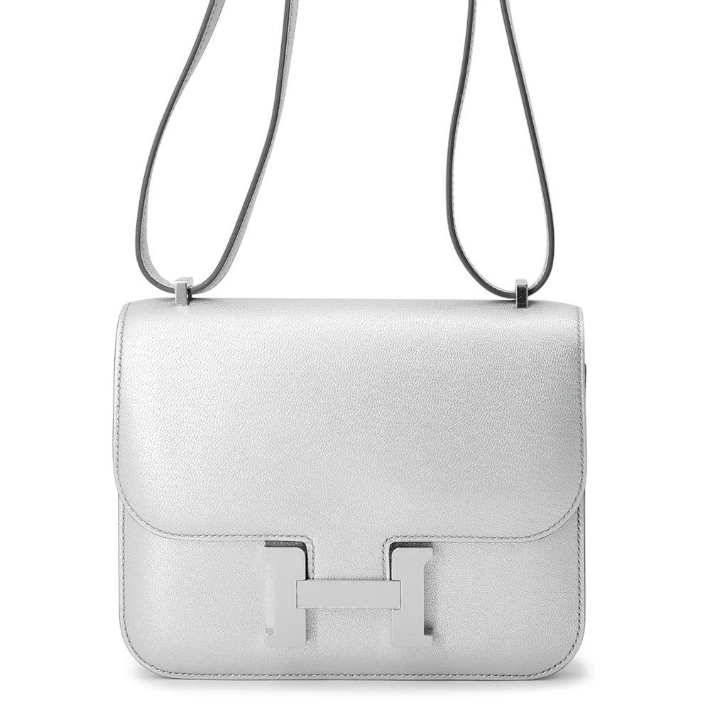HERMES Constance3 Miroir Argent Chevre Shamqila Size Mini