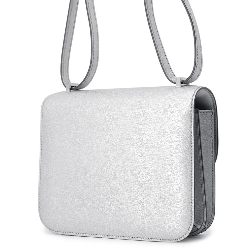 HERMES Constance3 Miroir Argent Chevre Shamqila Size Mini