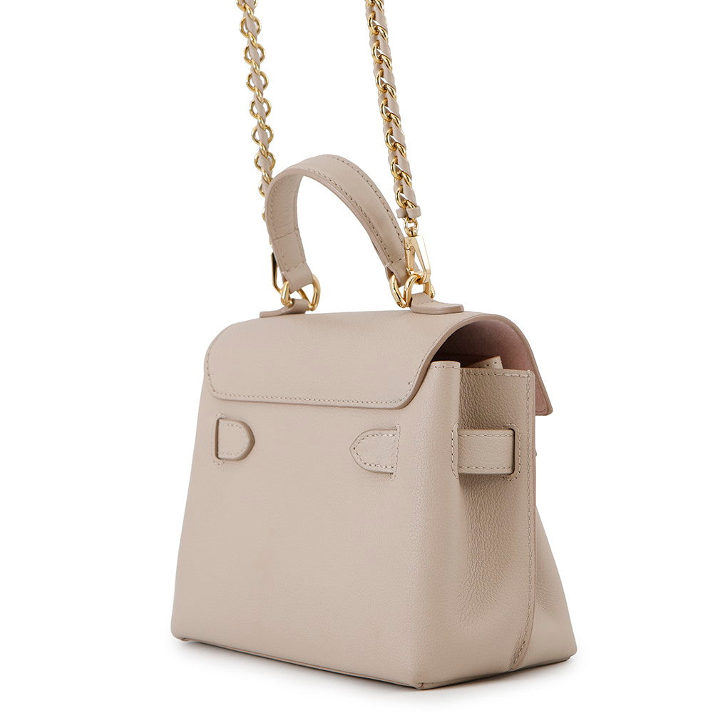 LOUIS VUITTON Lockme Ever GreigeM21052 Grained Calf Leather Size MINI