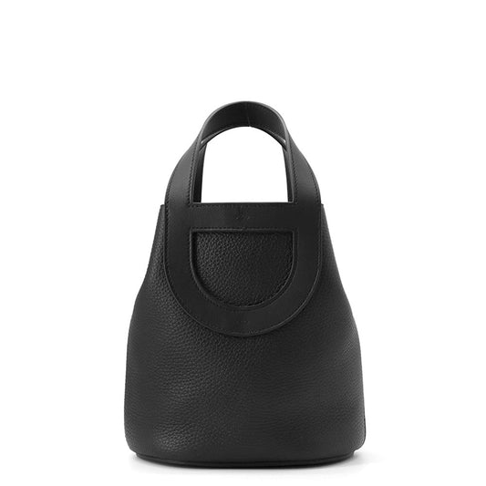 HERMES in-the-loop Tote Bag Black Taurillon Clemence Size 18