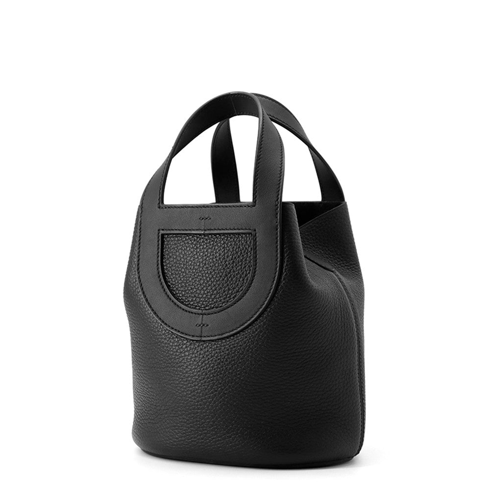 HERMES in-the-loop Tote Bag Black Taurillon Clemence Size 18