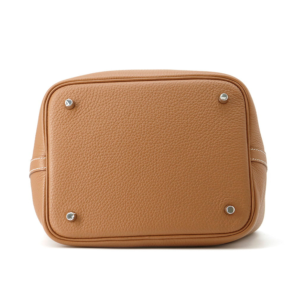 HERMES Picotin Lock Gold Taurillon Clemence Size MM