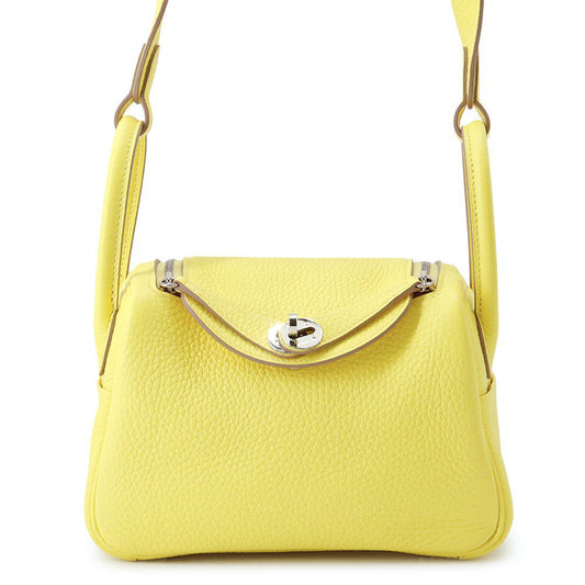 HERMES Lindy Lime Taurillon Clemence Size Mini